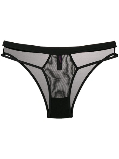 Maison Close Pure Tentation Thong - 黑色 In Black