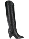 ALDO CASTAGNA ALDO CASTAGNA POINTED TOE BOOTS - BLACK