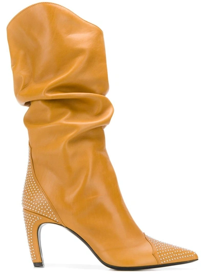Aldo Castagna Mid-calf Boots - 黄色 In Yellow