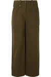 MCQ BY ALEXANDER MCQUEEN MAJOR CROPPED COTTON WIDE-LEG PANTS