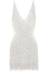 NAEEM KHAN GATSBY EMBELLISHED CHIFFON MINI DRESS