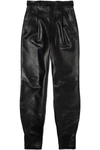 GIVENCHY LEATHER TAPERED PANTS
