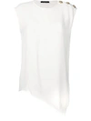 BALMAIN EMBELLISHED VEST TOP