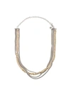 JOHN HARDY ADWOA ABOAH 18KT YELLOW GOLD AND SILVER CLASSIC CHAIN MULTI-ROW ADJUSTABLE NECKLACE