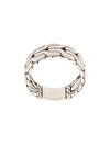 John Hardy Silver Classic Chain Band Ring In Silver