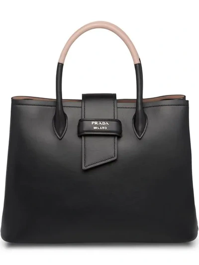 Prada Leather Handbag In Black
