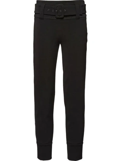 Prada Technical Gabardine Trousers - 黑色 In Black
