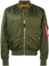 ALPHA INDUSTRIES ALPHA INDUSTRIES BOMBER JACKET - GREEN