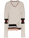 HELEN LAWRENCE HELEN LAWRENCE CHUNKY MOHAIR AND MERINO WOOL JUMPER - WHITE
