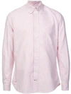 GITMAN VINTAGE GITMAN VINTAGE 条纹排扣衬衫 - 粉色