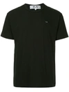 Comme Des Garçons Play Embroidered Heart Logo T-shirt In Black