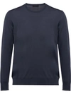 Prada Wool Sweater In Grey