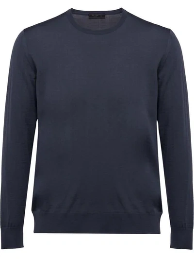 Prada Wool Sweater In Grey