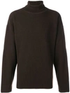 TOM FORD TOM FORD KNITTED TURTLENECK - BROWN