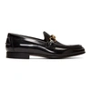 BURBERRY BURBERRY BLACK CHAIN SOLWAY LOAFERS