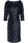 MILLY WOMAN KIMBERLY SEQUINED MINI DRESS NAVY,AU 4146401444501087