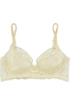 STELLA MCCARTNEY Corded lace and satin demi-cup bra,3074457345619209161