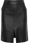 IRIS & INK IRIS & INK WOMAN PATSY LEATHER MINI SKIRT BLACK,3074457345619316279