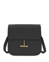 TOM FORD TARA LARGE CALF GRAIN LEATHER SHOULDER BAG,PROD141390086