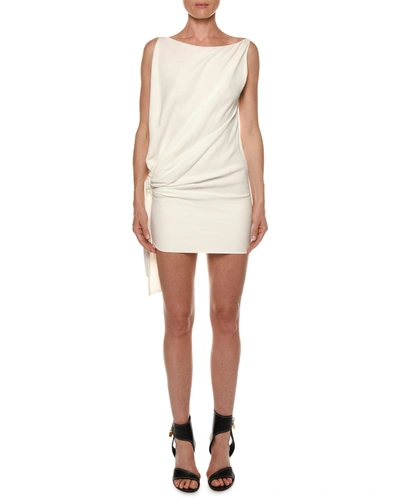 Tom Ford Open-side Blouson Viscose Cady Mini Cocktail Dress