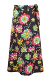 LA DOUBLEJ LONG A PRINTED MIDI SKIRT,SKI0018COT006DAN0001