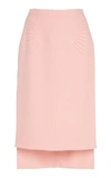 N°21 Pencil-styled Midi Skirt In Pink