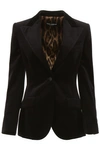 DOLCE & GABBANA DOLCE & GABBANA VELVET FITTED BLAZER