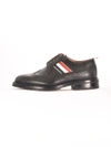 THOM BROWNE BLACK BROGUE WITH TRIcolour,10704834