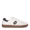 LOTTO LEGGENDA LOTTO BRASIL SELECT BLACK AND WHITE LEATHER SNEAKER,10724353