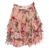 DOLCE & GABBANA DOLCE & GABBANA FLORAL PRINT FRILL SKIRT