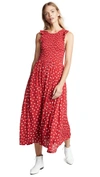 FREE PEOPLE Polka Dot Midi Dress