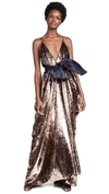 LEAL DACCARETT Nataly Sequin Gown