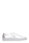 COMMON PROJECTS ACHILLES LOW SILVER LEATHER SNEAKERS,10725075