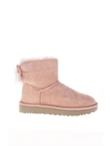 UGG FLUFF PINK MINI BOOTS,1094967W FLUFF BOWSUNTAN