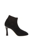 CELINE BLACK KNITTED ANKLE BOOTS,10728374