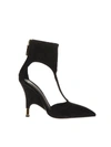 GIUSEPPE ZANOTTI KEIRA BLACK SUEDE ANKLE BOOTS,10728333