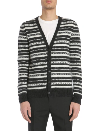 Saint Laurent Black Wool Cardigan