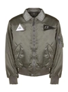 Gosha Rubchinskiy Ma-1 Patch Bomber Jacket In Verde Militare