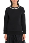 MONCLER GENIUS SWEATSHIRT WITH NECKLACE EMBROIDERY BY SIMONE ROCHA,10720404