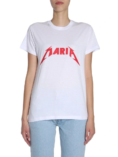 Forte Couture Round Collar T-shirt In White