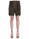 SAINT LAURENT LACED MILITARY SHORTS,512783 Y822J1362