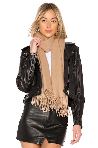 Rag & Bone Classic Wool Scarf In Camel