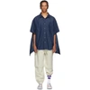 VETEMENTS NAVY LEVI'S EDITION OVERSIZED DENIM SHIRT