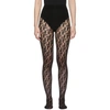 Fendi Double F Logo Tights In F0qa1 Black