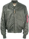 Alpha Industries Bomber Jacket In Green