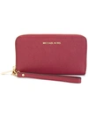 MICHAEL MICHAEL KORS MICHAEL MICHAEL KORS ZIP AROUND WALLET - RED
