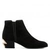 Giuseppe Zanotti Lightning Heel Ankle Boots In Black