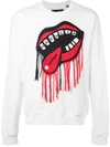 Haculla Men's Nyc Drama Mouth Crewneck Sweater In White