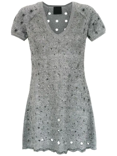 Andrea Bogosian Knitted Dress - 灰色 In Grey