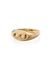 FOUNDRAE YELLOW GOLD INFINITY BABY SIGNET RING